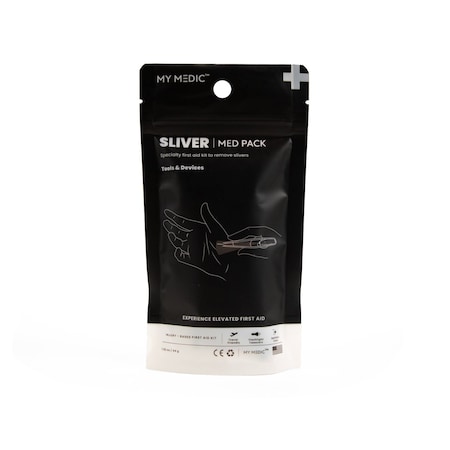 My Medic First Aid Kit, Black, 13, 7.2 in MM-SPL-MED-PK-SLVR-EA